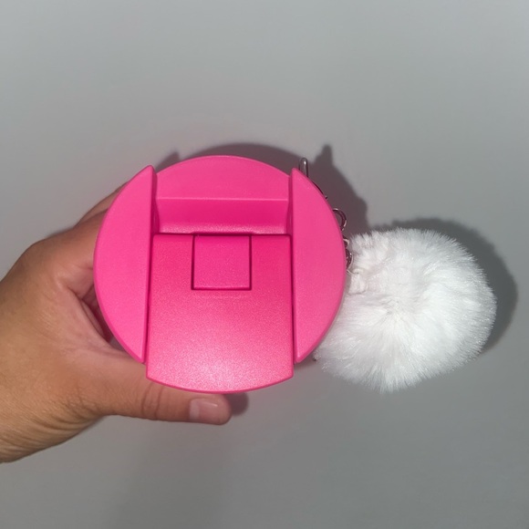 Starbucks Pink Tumbler with fuzz ball - Picture 4 of 4